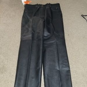 Leather motorcycle riding pants